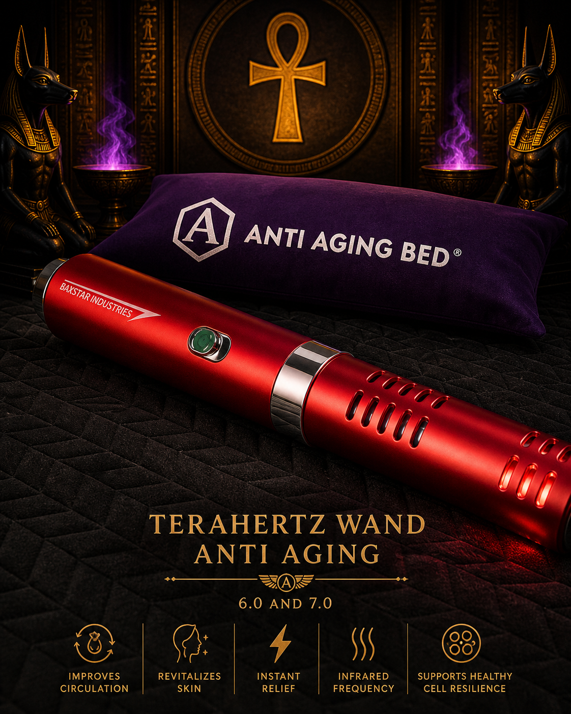 🔴⚡𓂀 Terahertz Wand™ – Advanced Anti-Aging Frequency Device 𓋹 𓋹