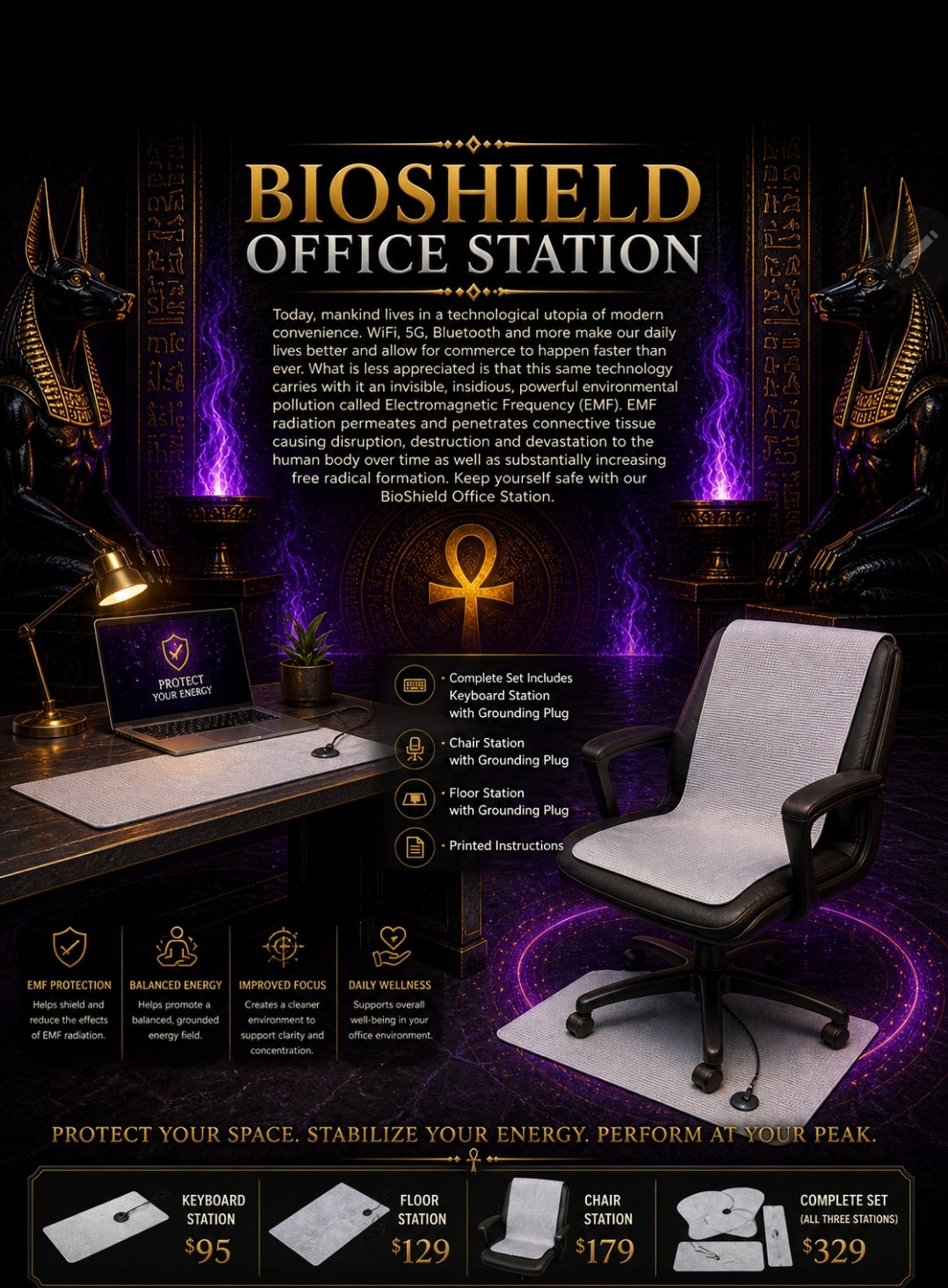 👁️⚡ BIOSHIELD OFFICE STATION™ 𓂀🧬🔌 ⚡👁️