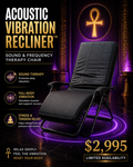 🪑🎶⚡𓂀 Acoustic Vibration Recliner™ (Max)– Sound & Frequency Therapy Chair