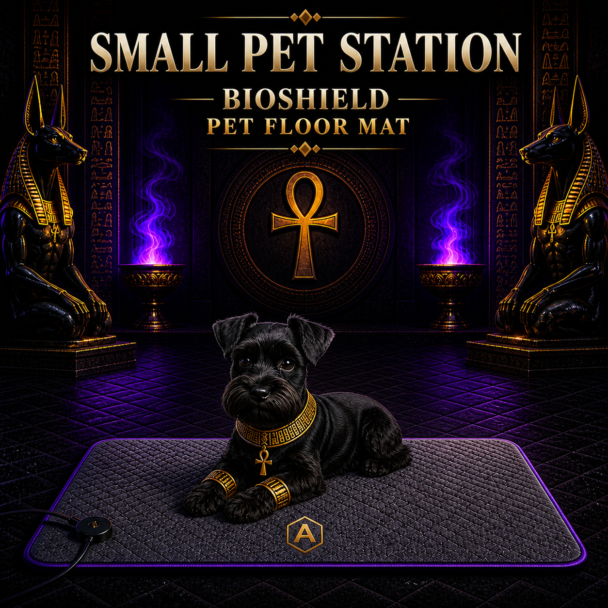 Small Pet Station – BioShield Grounding Mat 🐾⚡𓂀